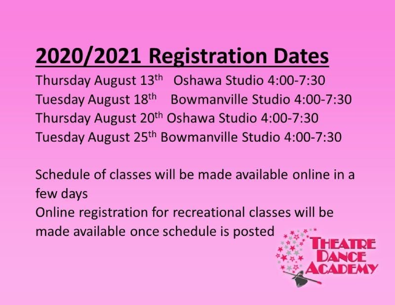 2020 -2021 Dance Registration 2020 -2021 Dance Registration